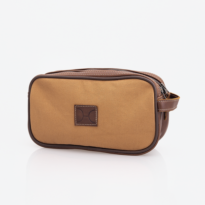 Men's Double Zip Vanity Wax Canvas & Leather
