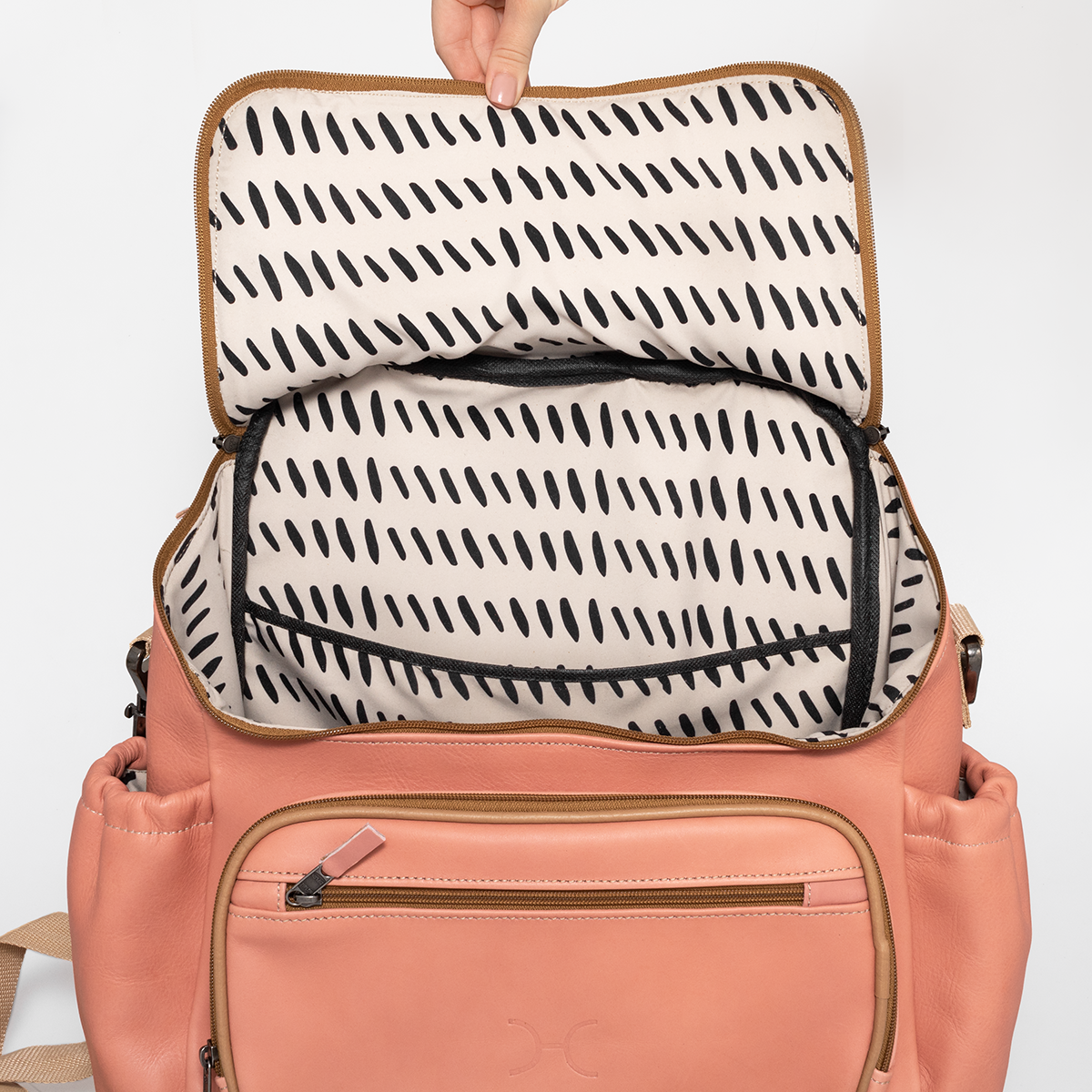 Baby Nappy Backpack Leather