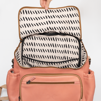Baby Nappy Backpack Leather