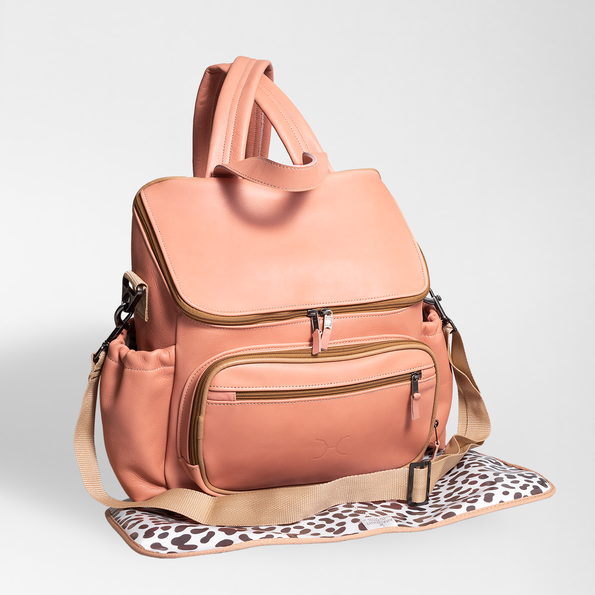 Baby Nappy Backpack Leather