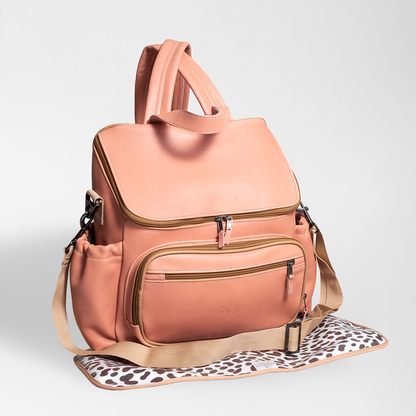 Baby Nappy Backpack Leather