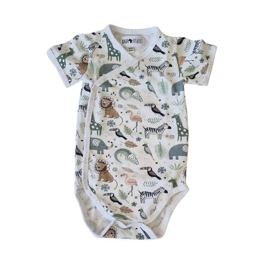 Wrap Onesie - African Plains - Short Sleeve