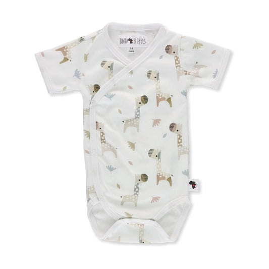 Wrap Onesie - Kameelperd - Short Sleeve