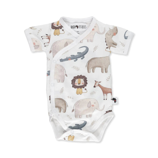 Wrap Onesie - Okapi - Short Sleeve